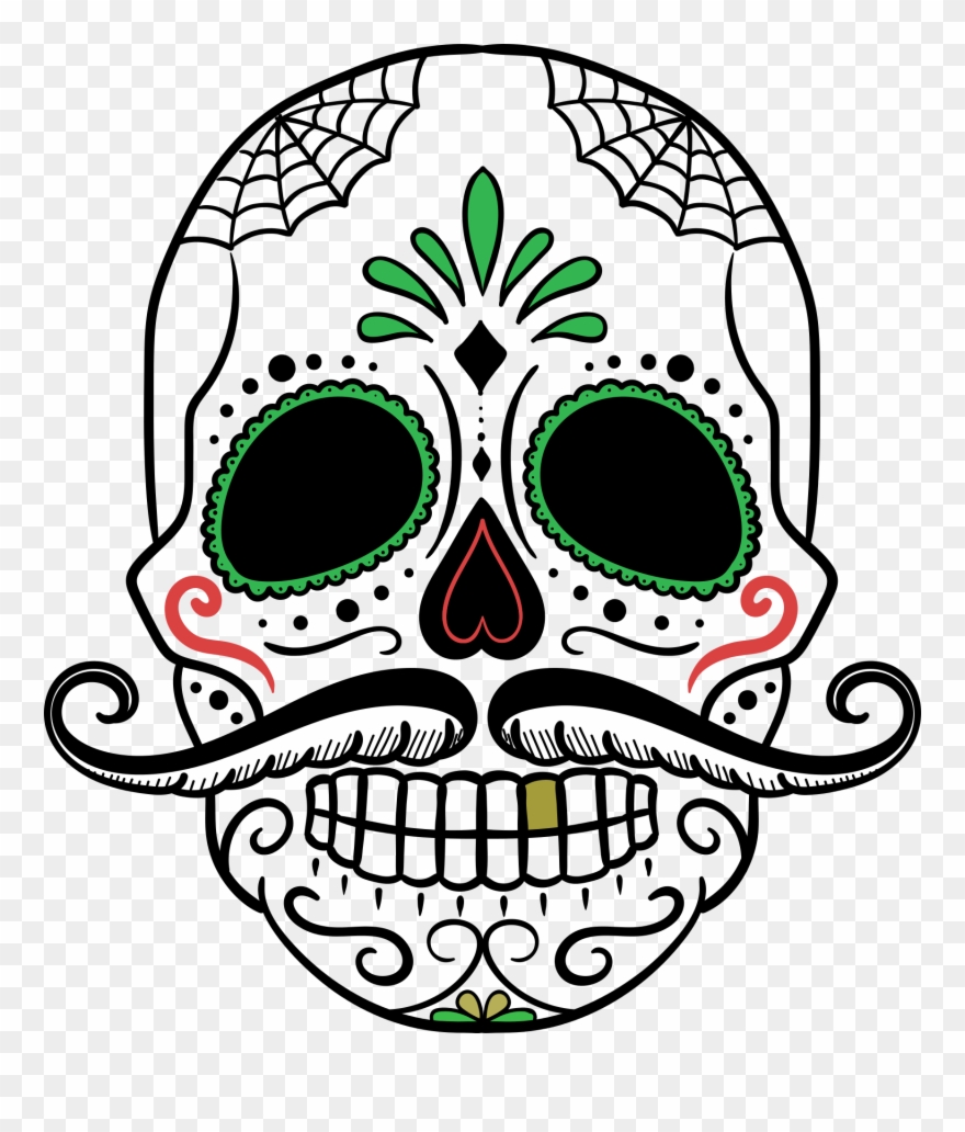 Day Of The Dead Skulls - Day Of The Dead Skulls Png Clipart