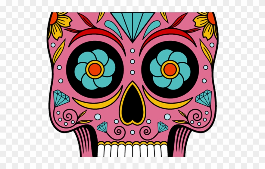 Sugar Skull Clipart Sweet - Sugar Skull Oval Ornament - Png Download