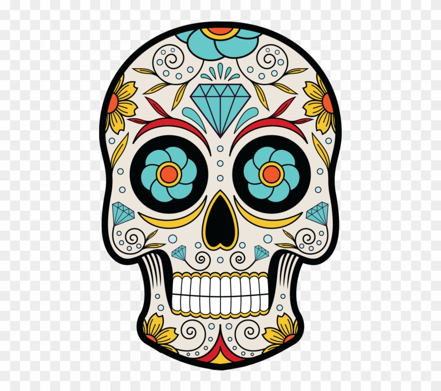 Sugar Skull Clipart Mexican Skull - Tete De Mort Mexicaine - Png Download