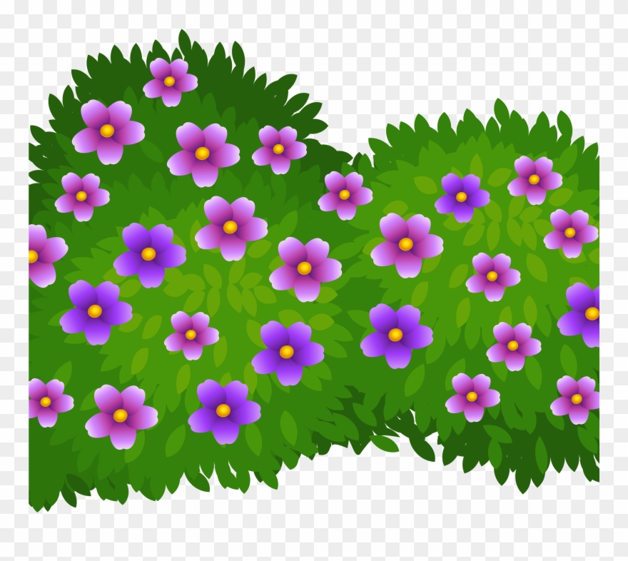 Rose Bush Clipart Transparent - Bush Clipart Transparent Background - Png Download