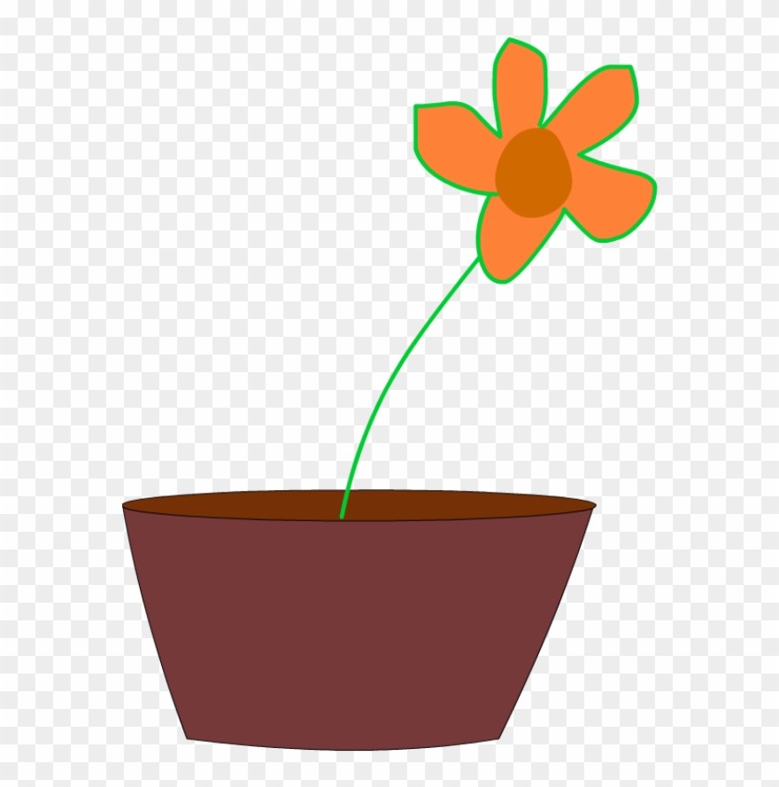 Flower In A Vase Free Vector - Clipartflower In A Vase - Png Download