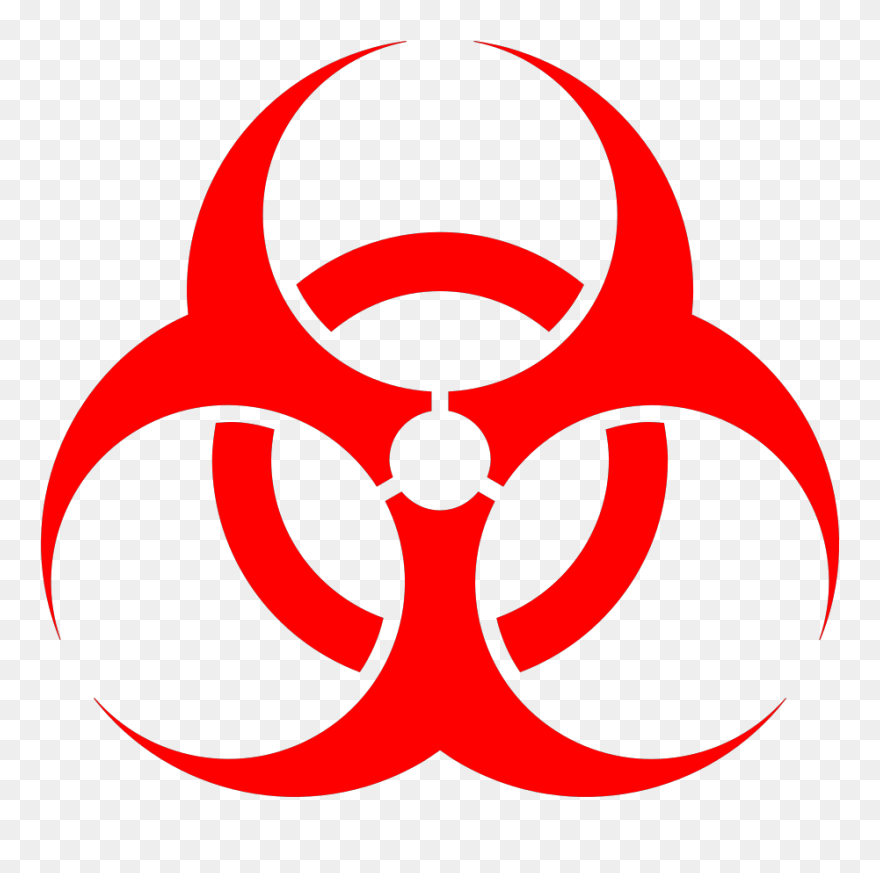 Nuclear Cliparts - Biohazard Symbol - Png Download