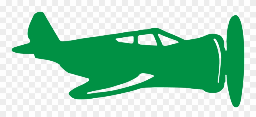 Airplane Image - Green Airplane Clipart - Png Download