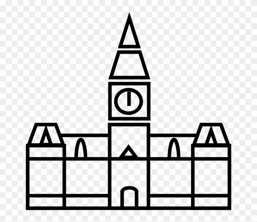 Manchester Town Hall 1 1 - Line Art Clipart