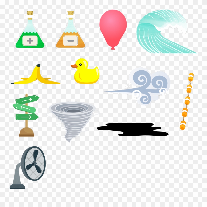 Interactive Play Items And Race Obstacles Clipart