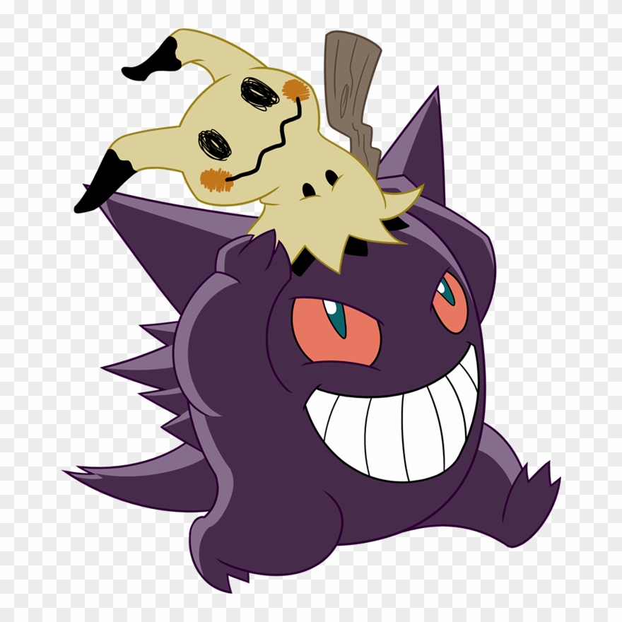 Artomic Gengar Welcomes - Mimikyu And Gengar Clipart