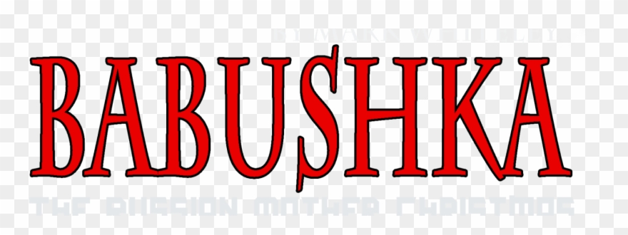 Babushka Writing1 2 - Gold Clipart