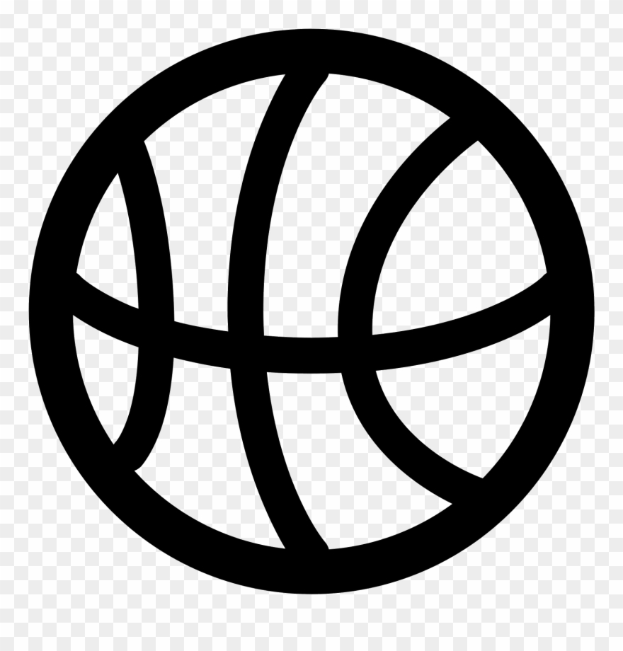 Basketball Icon Black And White , Png Download - Basketball Icon Png Clipart