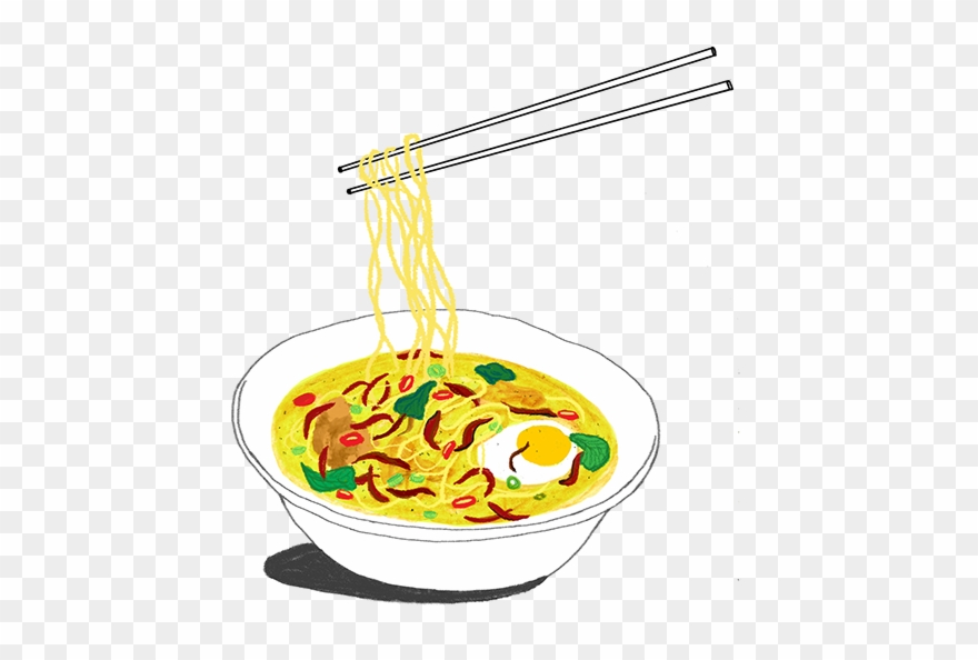 Food Illustration On - Chinese Noodles Clipart