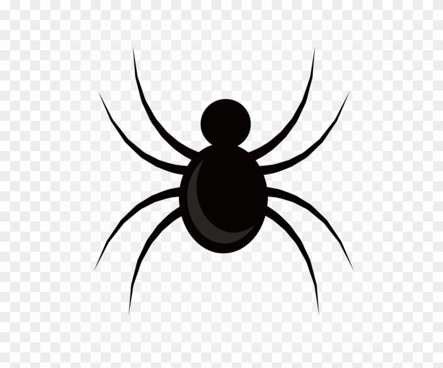 Black Spider Png Image - Cartoon Image Of Spider Clipart