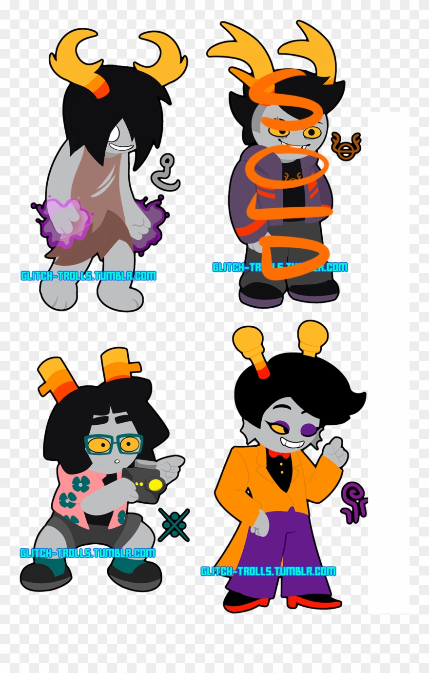 Glitch-trolls Adoptables Open - Cartoon Clipart