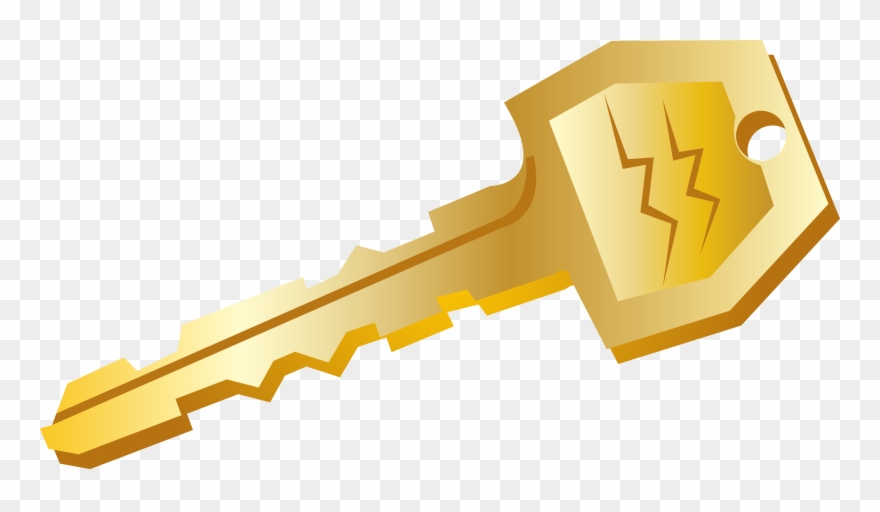 Euclidean Vector Icon - Golden Key Icon Png Clipart
