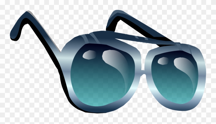 Blue Aviator Shades - Club Penguin Oculos Clipart