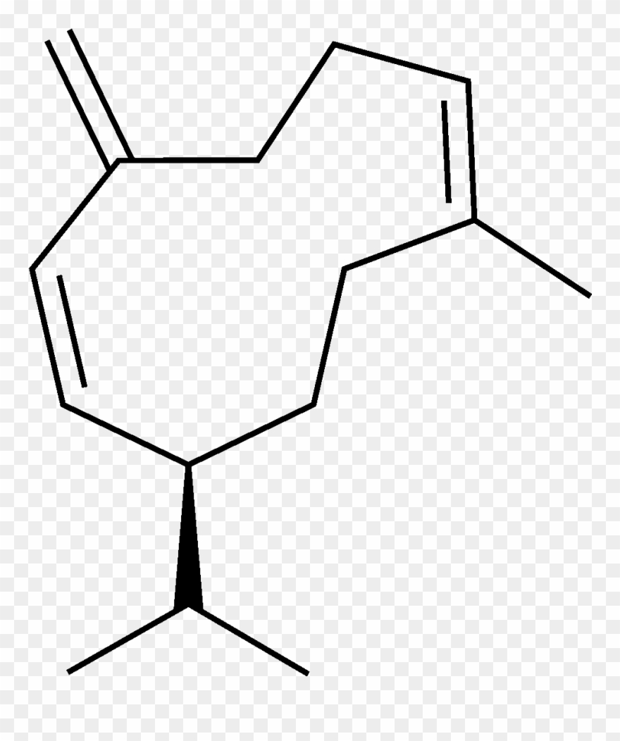 Germacrene D Chemical Structure - Germacreno Clipart