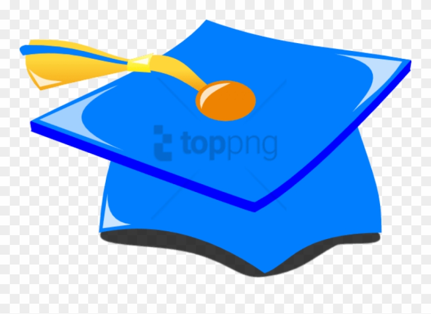 Free Png Gold Graduation Cap Png Png Image With Transparent - Graduation Cap Blue And Gold Clipart