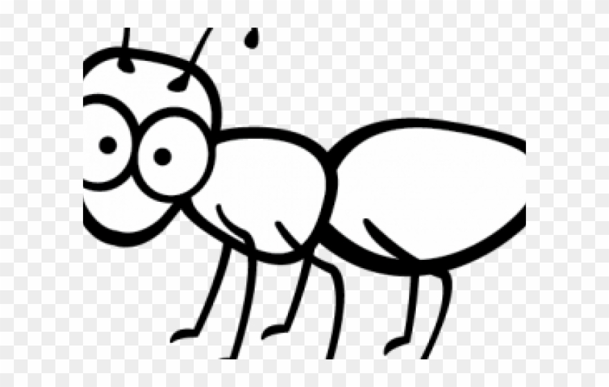 Ants Clipart Outline - Cartoon Ant Clip Art - Png Download