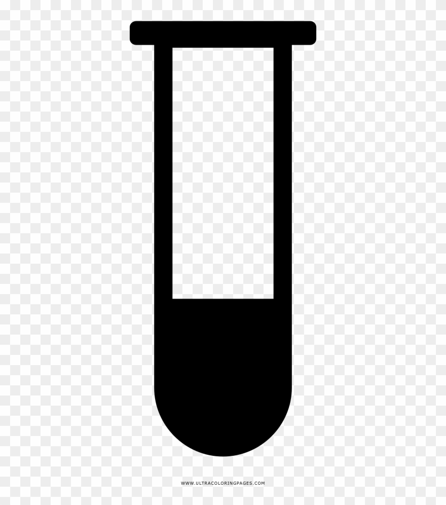 Test Tube Coloring Page - Mobile Phone Clipart