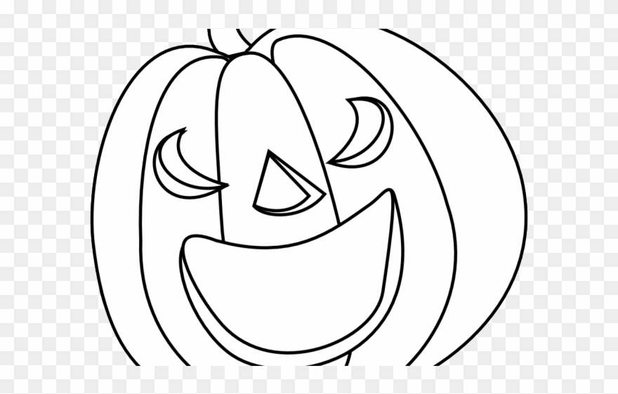 Clipart Wallpaper Blink - Line Drawing Pumpkin Clip Art - Png Download