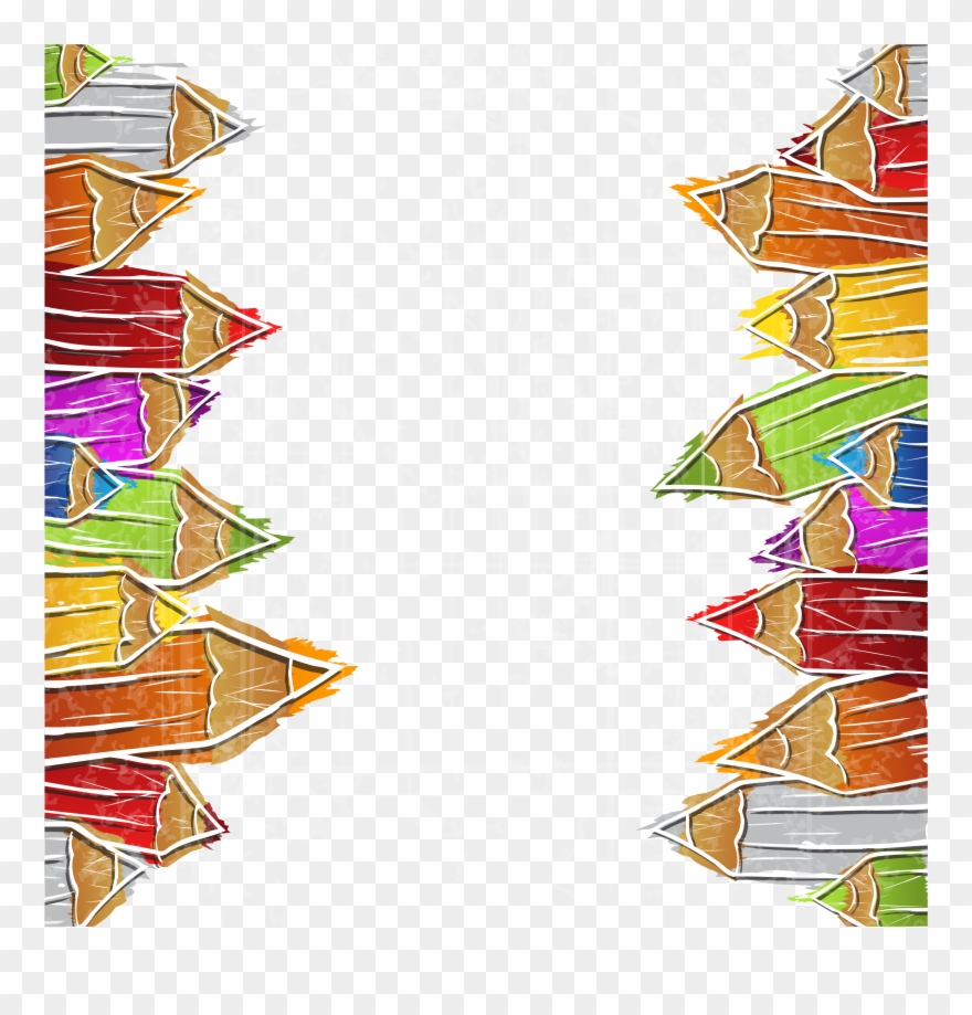 Colored Pencil Drawing Illustration - Pencil Colors Drawing Png Clipart