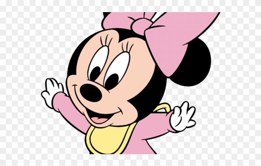 Minnie Mouse Clipart Foot - Minnie And Mickey Mouse Baby Coloring Page - Png Download