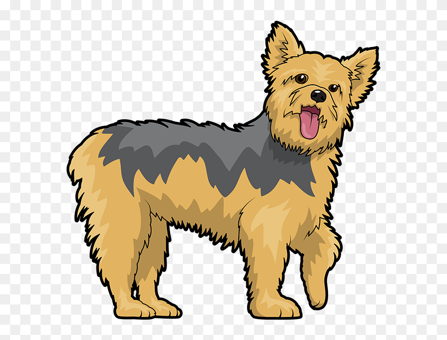 Yorkie Emojis For Dog Lovers Messages Sticker-3 - Australian Terrier Clipart