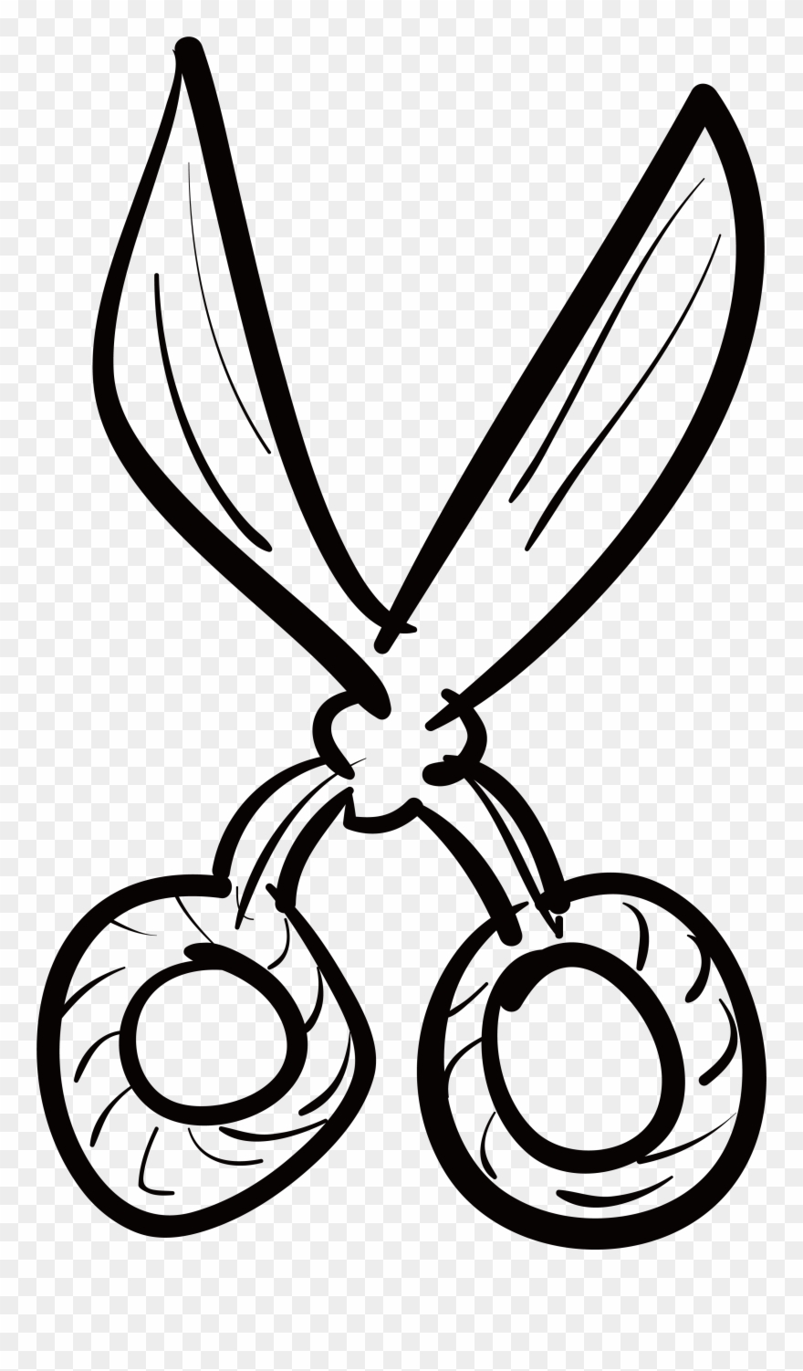Euclidean Vector Drawing Clip Art - กรรไกร วาด - Png Download