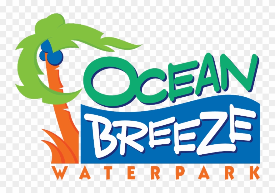 Ocean Breeze Waterpark Logo Clipart