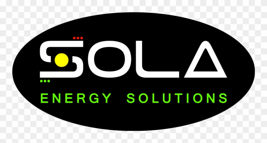 Black Logo Energy Solutions Oval Clipart
