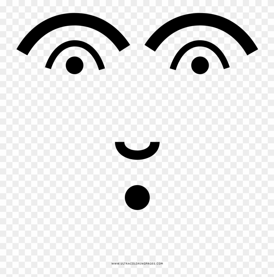 Surprised Coloring Page Clipart