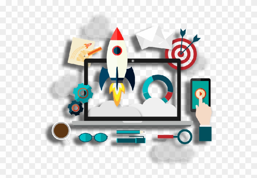 Icreate-media Is A Pioneer In Web Based Design & Digital - Digital Marketing Icon Png Clipart