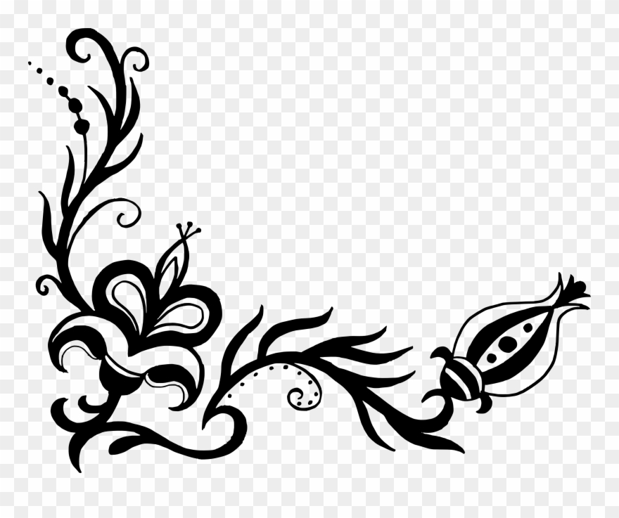 Free Download - Page Corner Design Clipart - Png Download