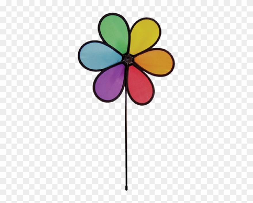 Image Of Rainbow Dazy Small Spinner Clipart