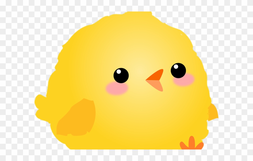 Fluffy Clipart Baby Chicken - Cartoon - Png Download