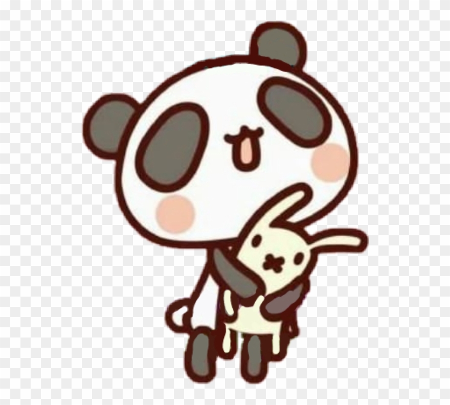 #panda #pandabear #bunny #rabittkawaii #plush #cute - Cartoon Clipart