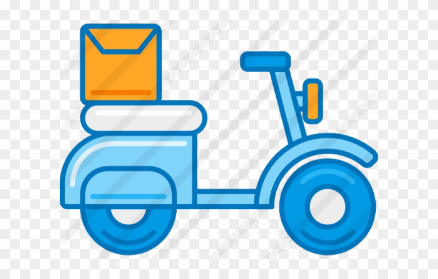 Delivery Clipart Bike Delivery - Png Download