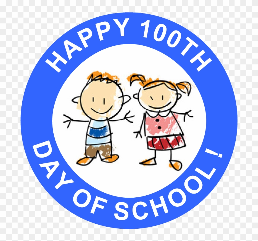 Happy 100th Day Of School Free Printable Stickers - Hami Osgb Clipart
