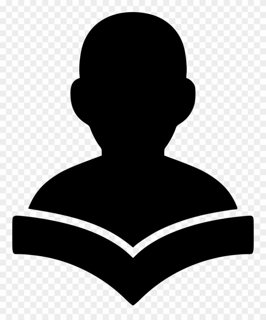 Svg Icon Free Download Transparent Background - Student Reading Icon Png Clipart