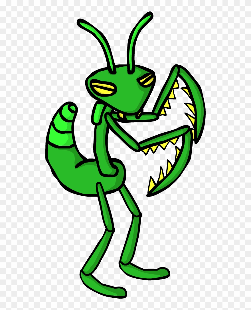 Green European Mantis Clipart