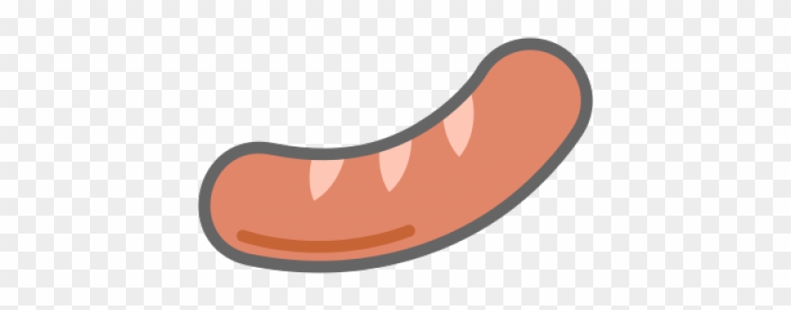 Sausage Clipart Frankfurter - Fruit - Png Download