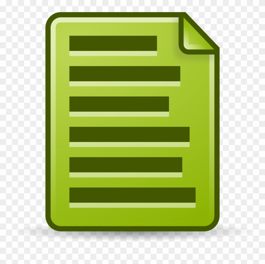 This Free Icons Png Design Of Mimetype Text Green - Icon Clipart