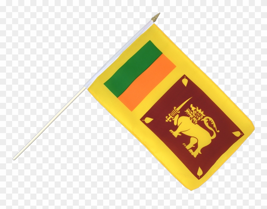 Sri Lanka Hand Waving Flag 12x18" - Sri Lanka Flag Clipart