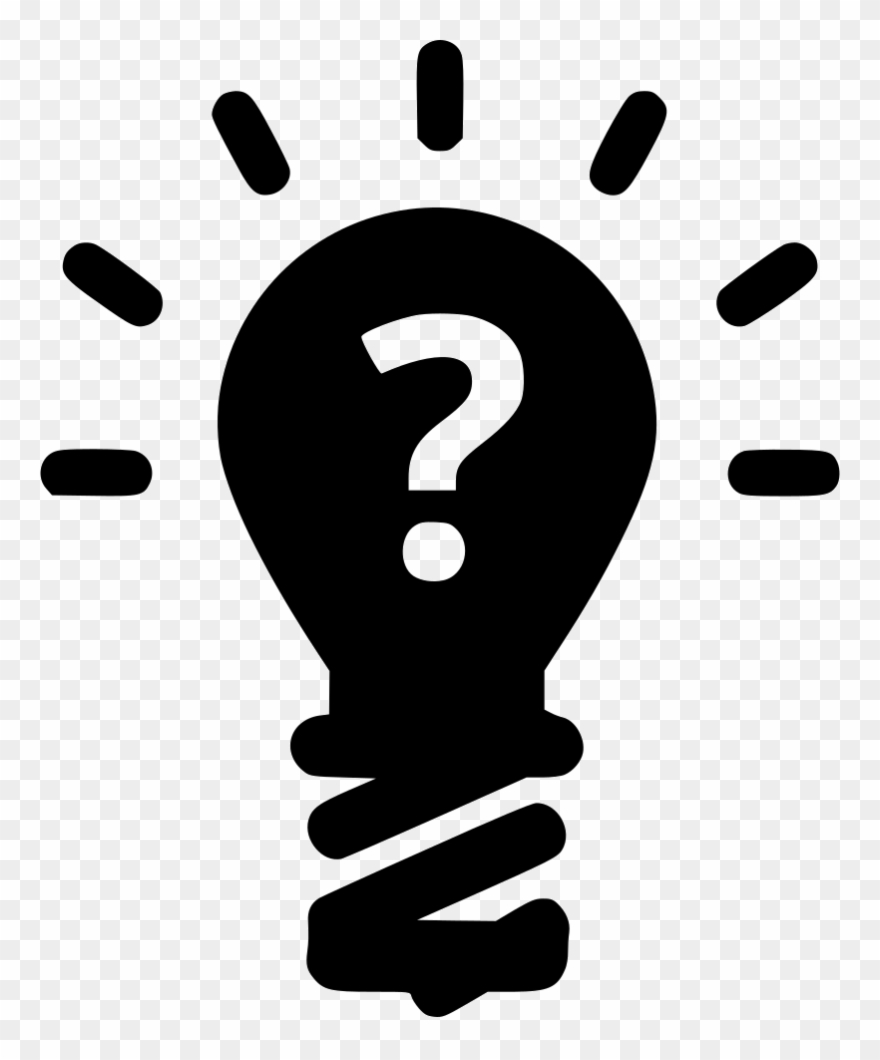 Png File Svg - Glühbirne Icon Schwarz Clipart