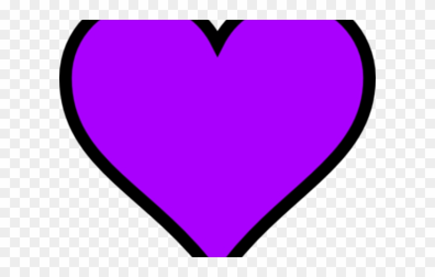 Hearts Clipart Purple - Purple Heart - Png Download