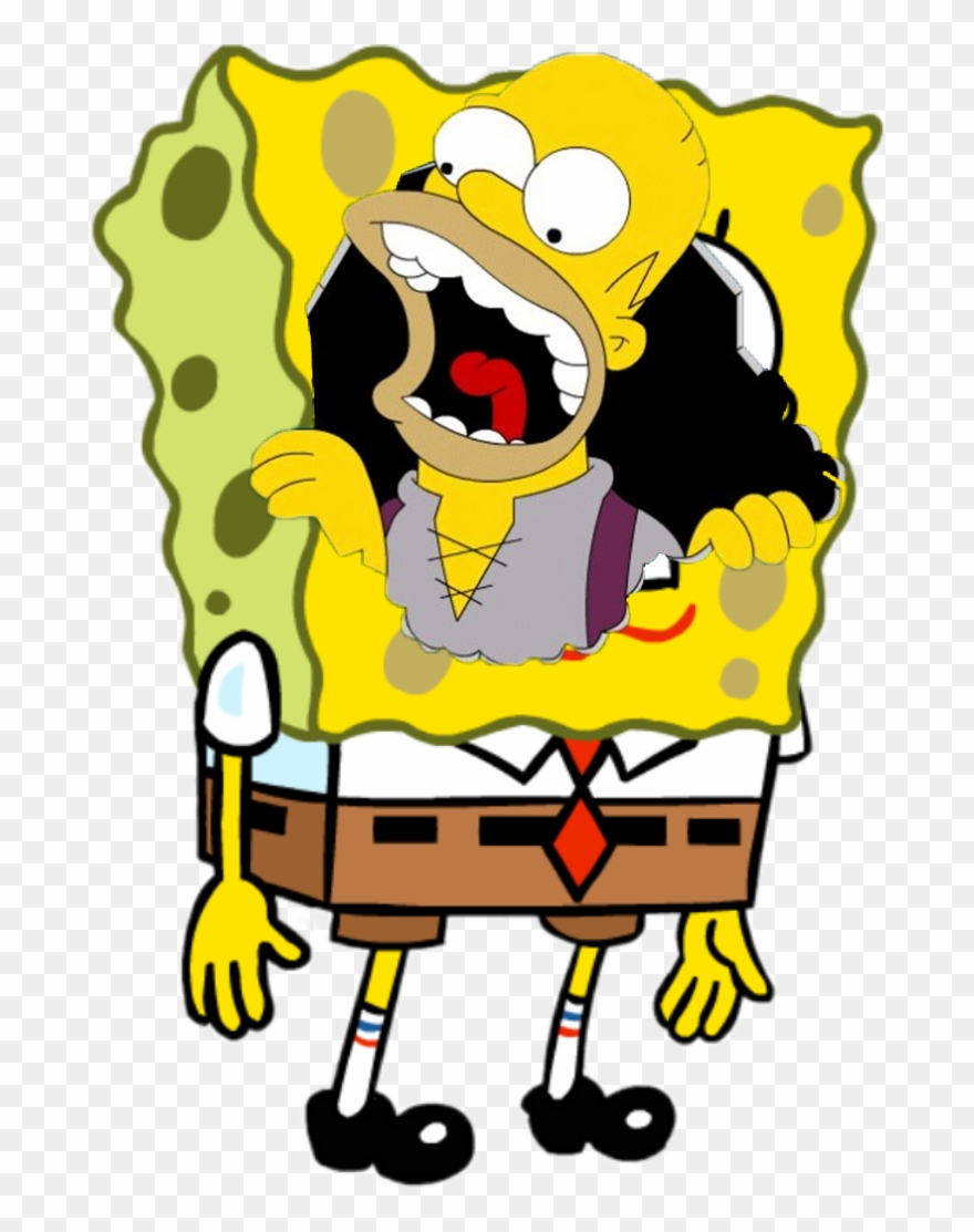 Hungry Sticker - Spongebob Squarepants Png Clipart