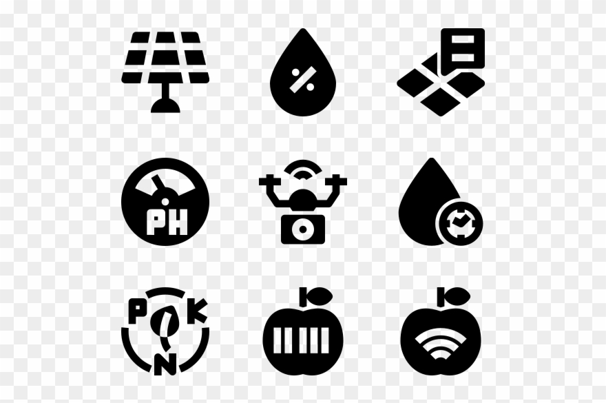 Smart Farm - Icons Services Clipart