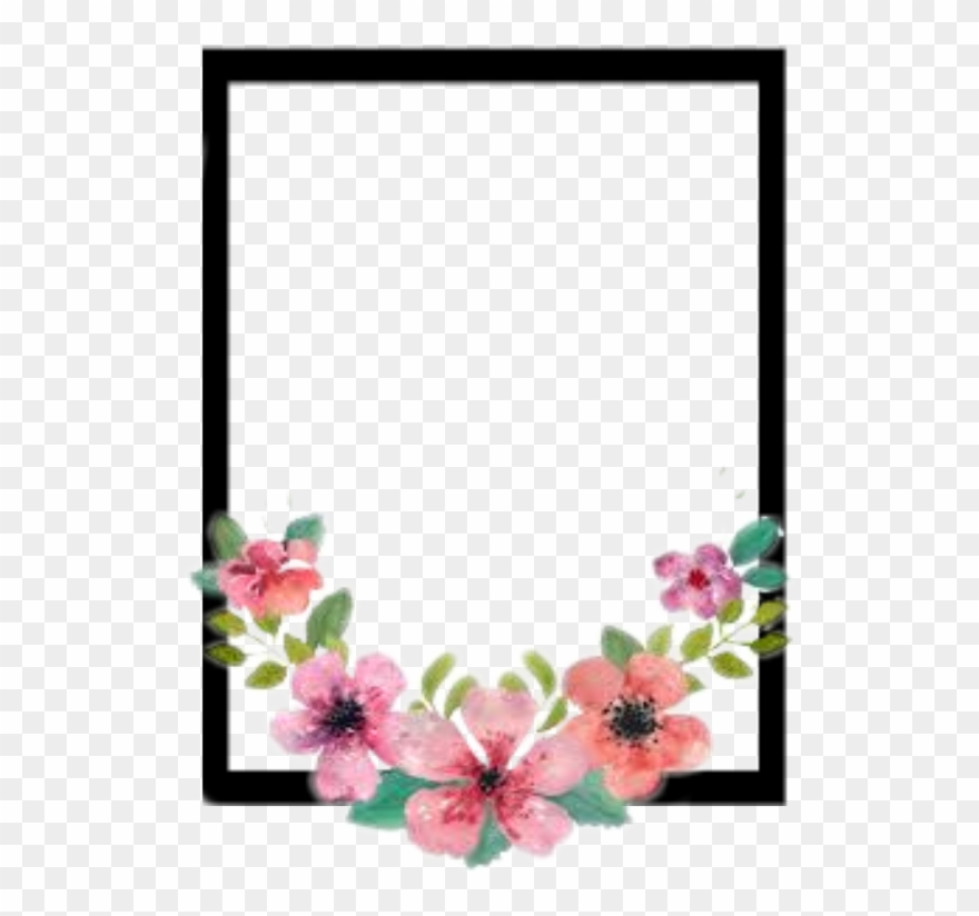 #overlay #stickers #sticker #flower #flowers #watercolour - Corona Floral De Acuarela Clipart