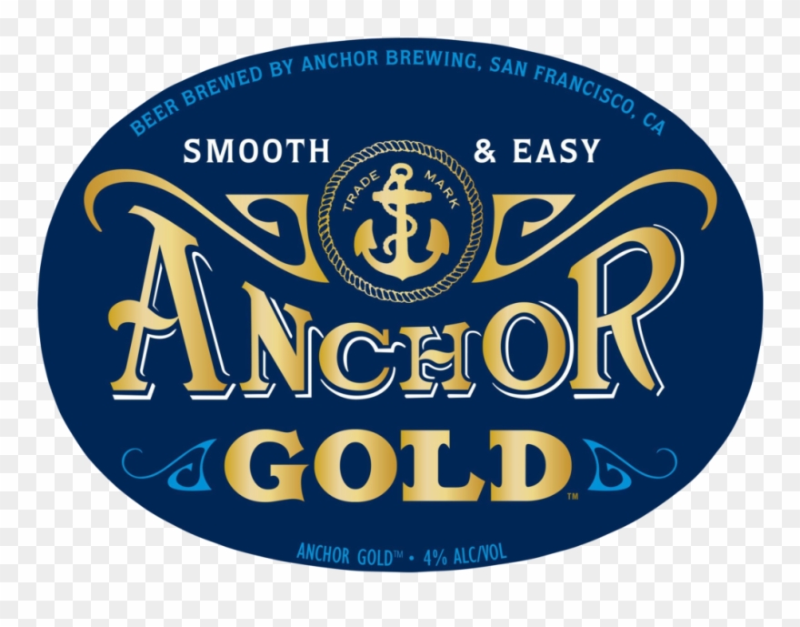Great Anchor Gold Louis Glunz Beer Inc - Label Clipart