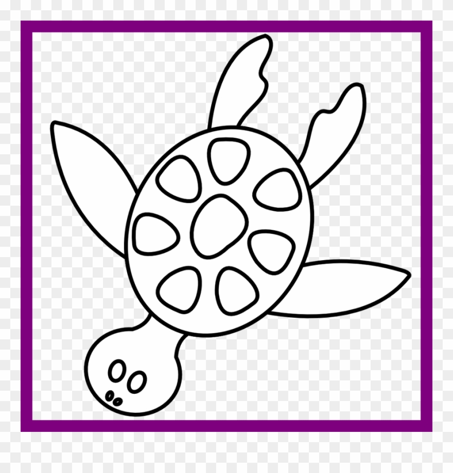 Turtle Clipart Wallpaper For Free Download And Use - Turtles Free Clipart Black And White - Png Download