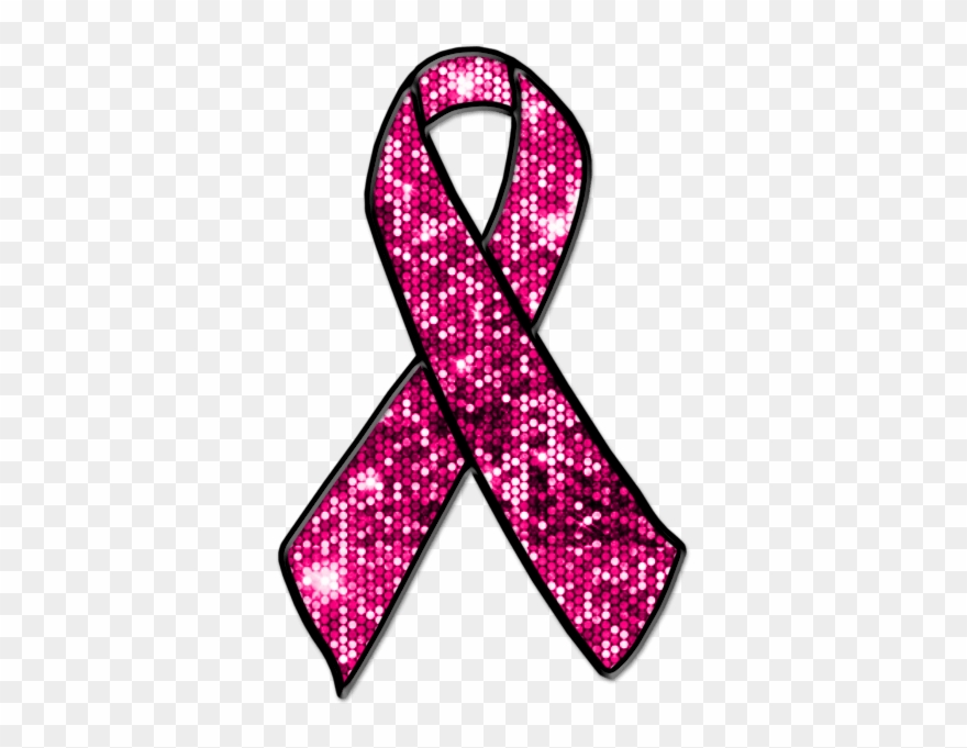 Pink Ribbon Glitter Clipart