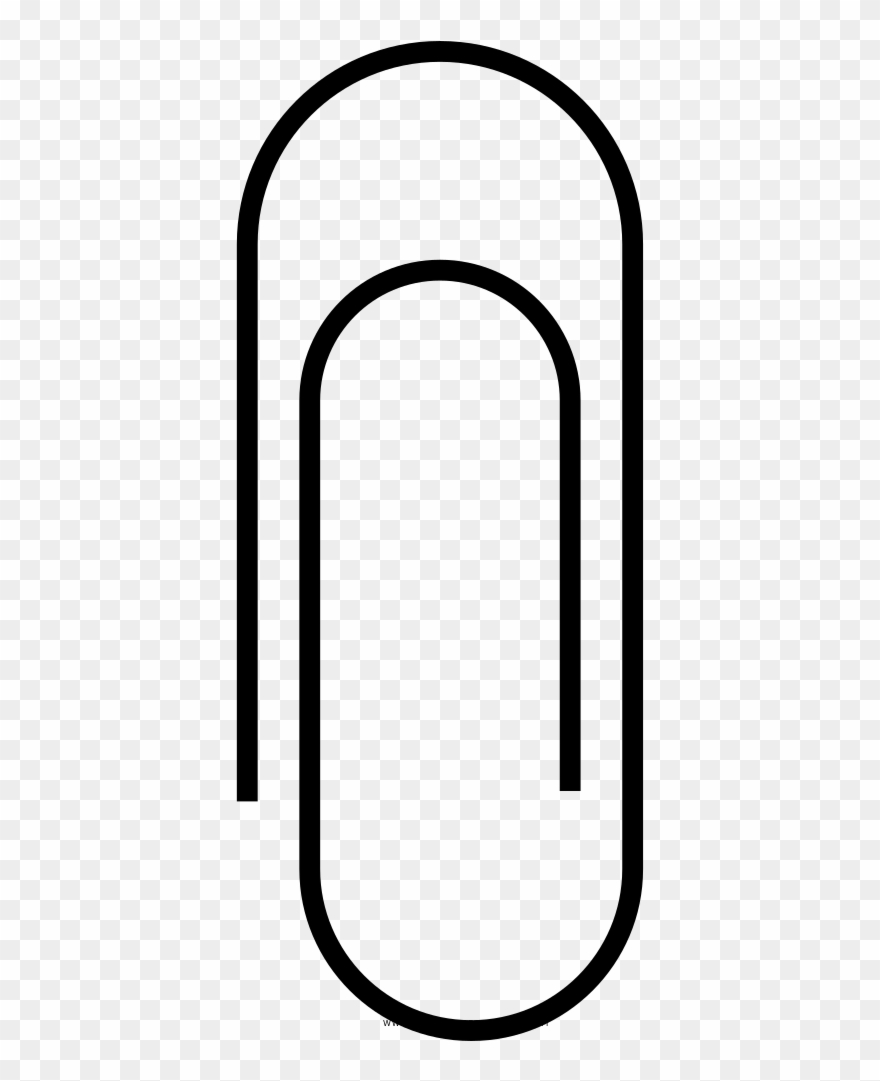 Paper Clip Coloring Page , Png Download - Arch Transparent Png